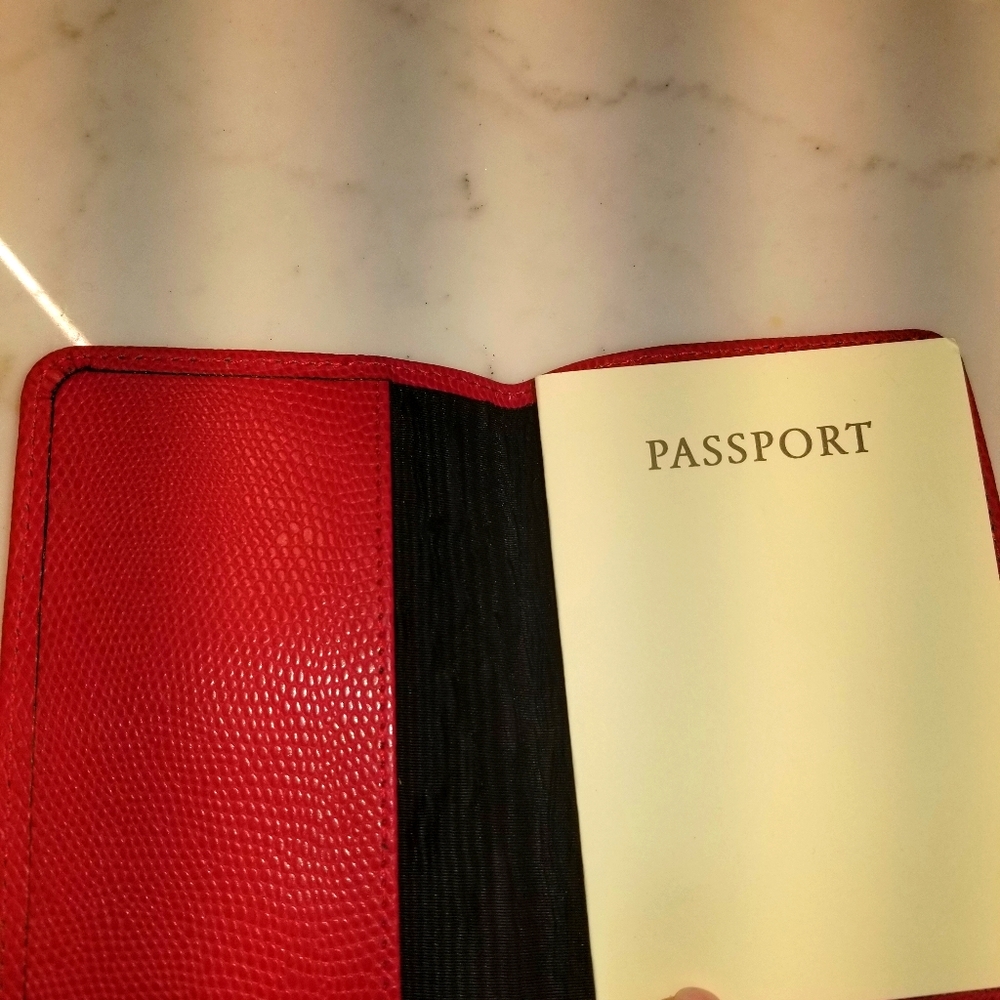 Red Leather passport cover